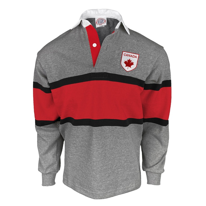 Canada Oxford Stripe Rugby Jersey X-Small