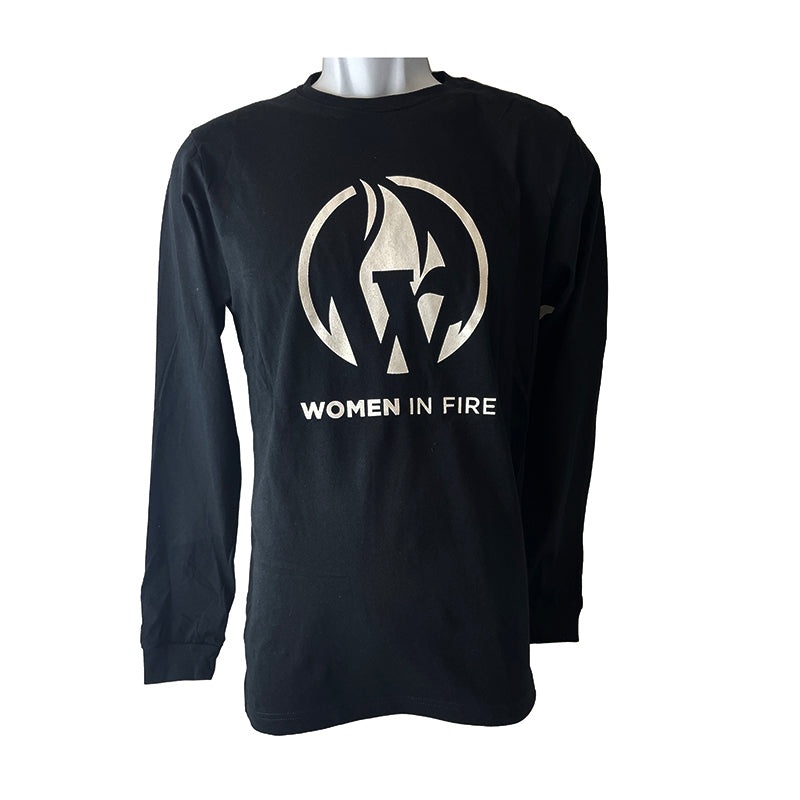 Women in Fire Long Sleeve T-Shirt -Black Small