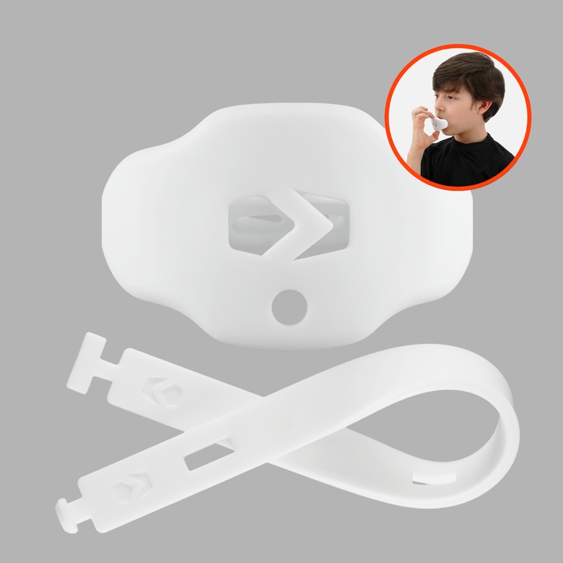 White Kids Soft Football Mouthguard White