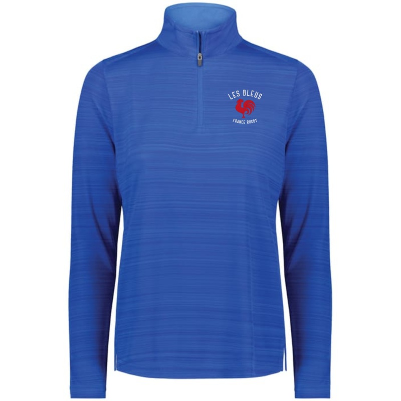 Women’s Nations of Rugby Les Bleus Pursuit 1/4 Zip Pullover S Grey