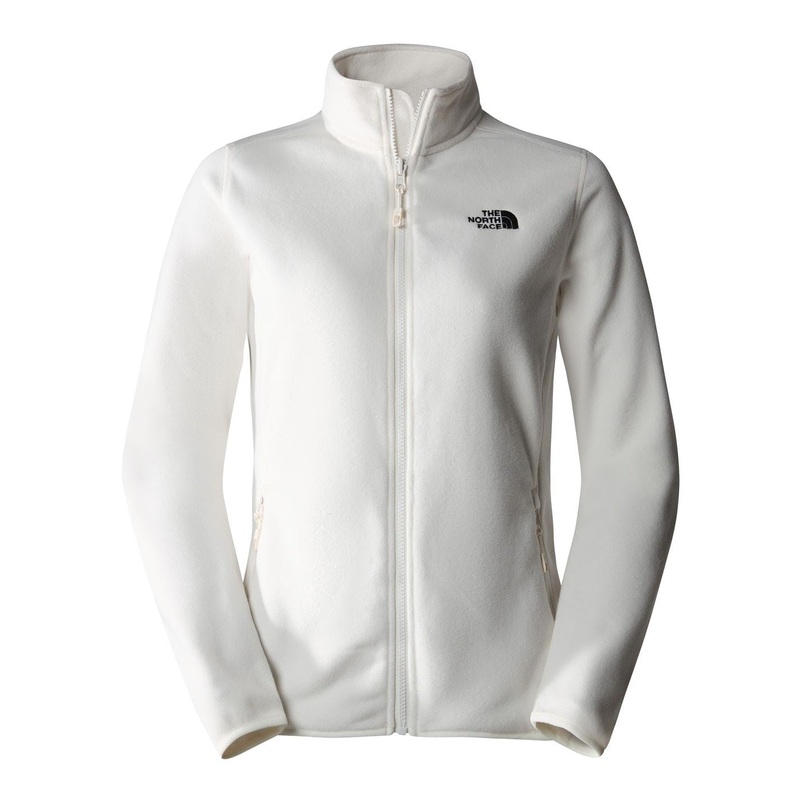 The North Face Womens 100 Glacier Full Zip Fleece 12 (M) White