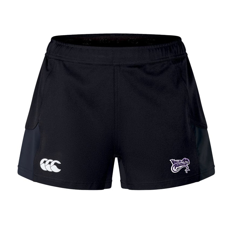 Valley Panthers Rugby Women’s Advantage Short 2.0 by Canterbury 6 Black