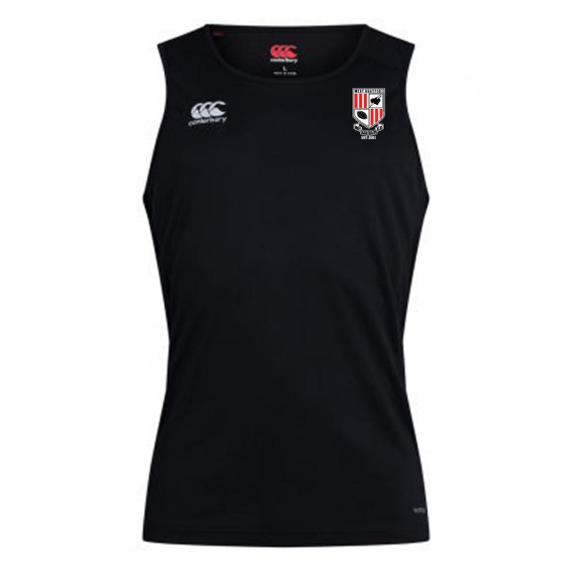 West Hartford Rugby Club Dry Singlet by Canterbury XS Black