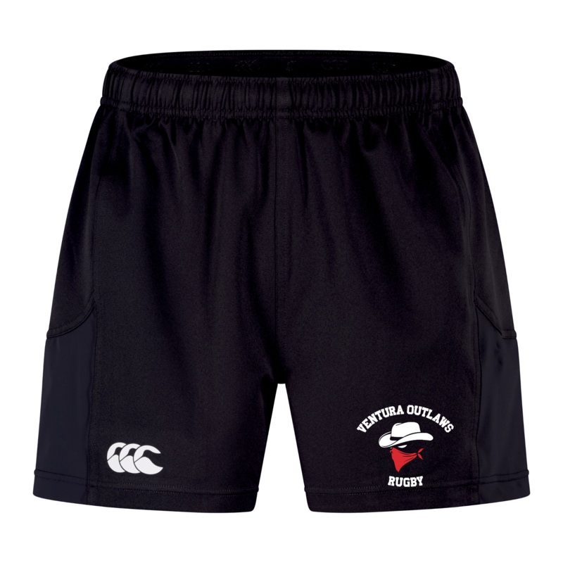 Ventura Outlaws Rugby Advantage Short 2.0 by Canterbury 6 Black