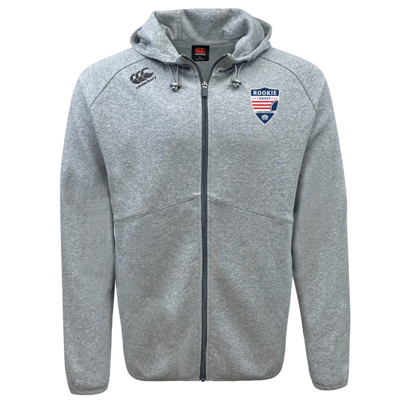 Cincinnati Rookie Rugby Tempo Vapodri Full-Zip Hoodie by Canterbury XS Grey