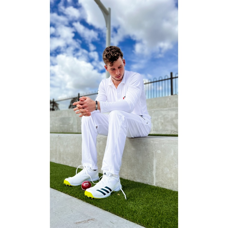 WHACK Elite Cricket Shirt – Full Sleeve – White – Junior Size 6