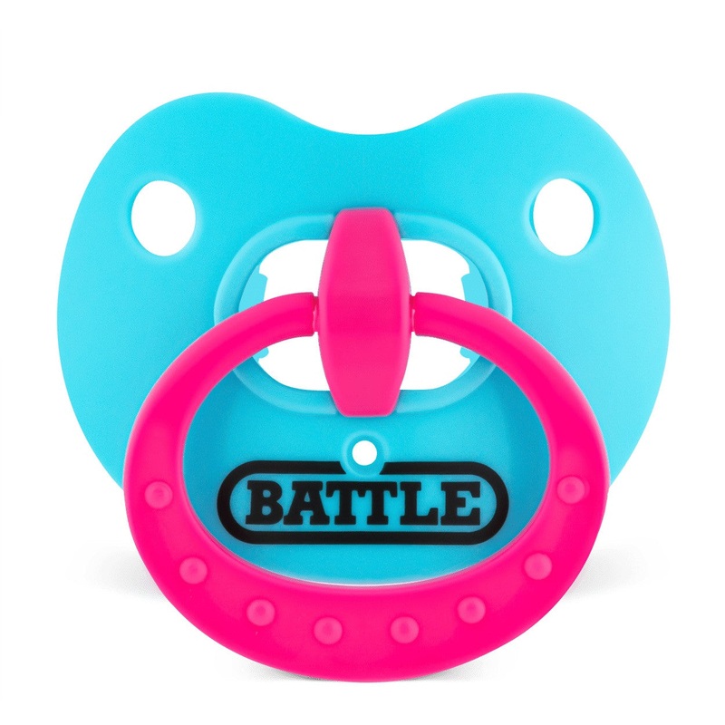“Binky” Oxygen Football Mouthguard Baby Blue / Pink