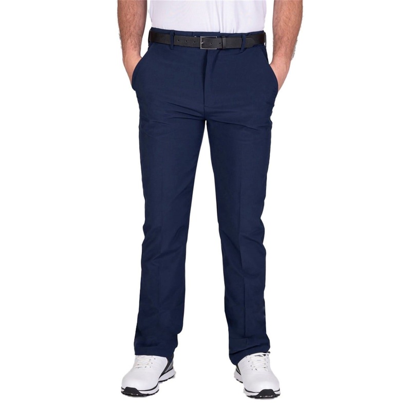 Island Green Mens Golf Stretch Tapered Trousers 42W Short Dark Navy
