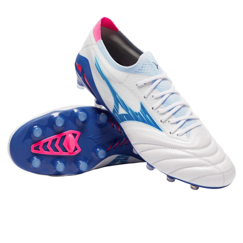 Mizuno Morelia Neo IV Beta Elite FG – White/Tanager Turquoise/Pink Tetra 9 White