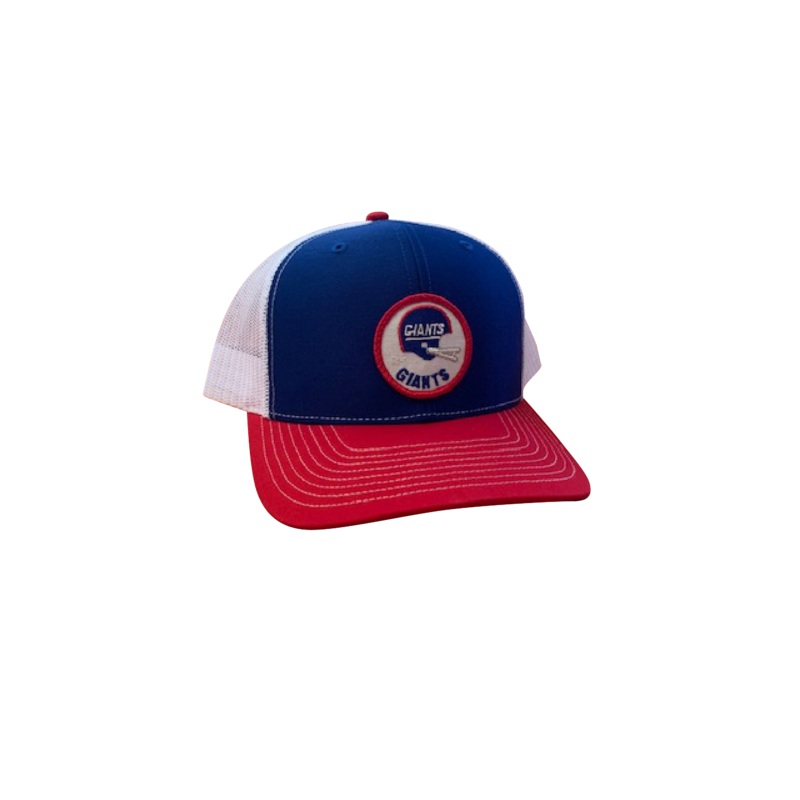 New York Giants Patch Trucker Cap – Royal/Red/White Royal/Red/White