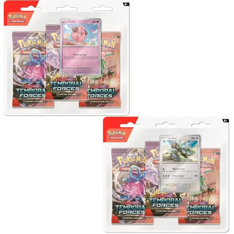 1* Pokemon Temporal Forces 3 Pack Blister *Promo/card may vary*