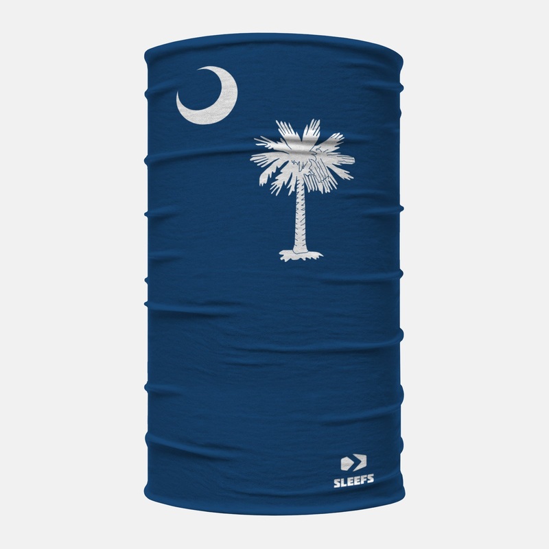 South Carolina State Flag Neck Gaiter ONE SIZE Blue