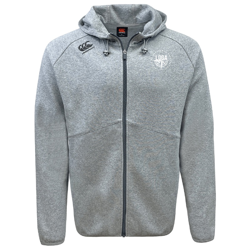 League of Gentleman Adventurers Tempo Vapodri Full-Zip Hoodie by Canterbury XS Grey