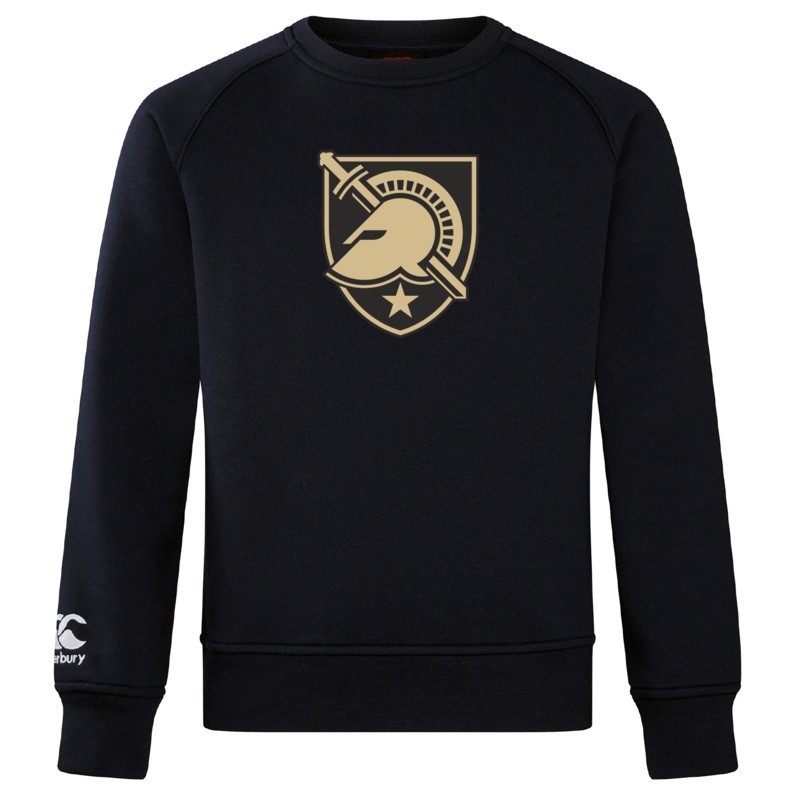 West Point Club Crew Sweatshirt by Canterbury XS Black