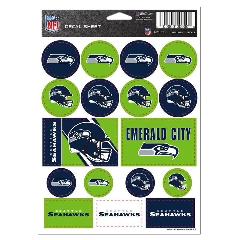 Wincraft Seattle Seahawks Vinyl Decal Sheet 5×7