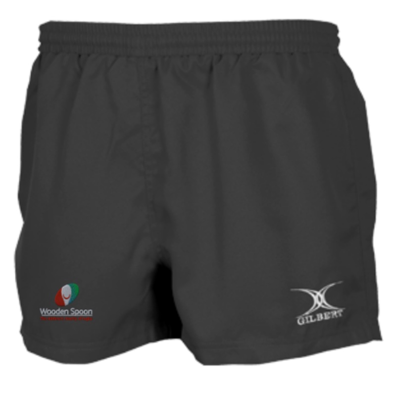 Wooden Spoon Junior’s Black Saracen V3 Match Shorts 3 – 4 Yrs