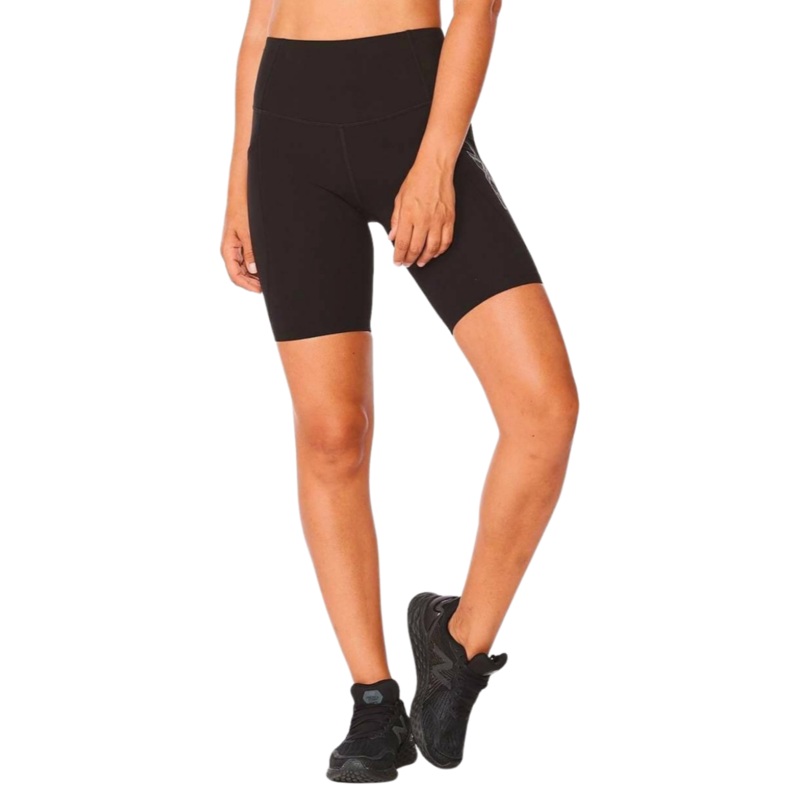 2XU Form Stash Hi-Rise Womens Bike Shorts Black XS