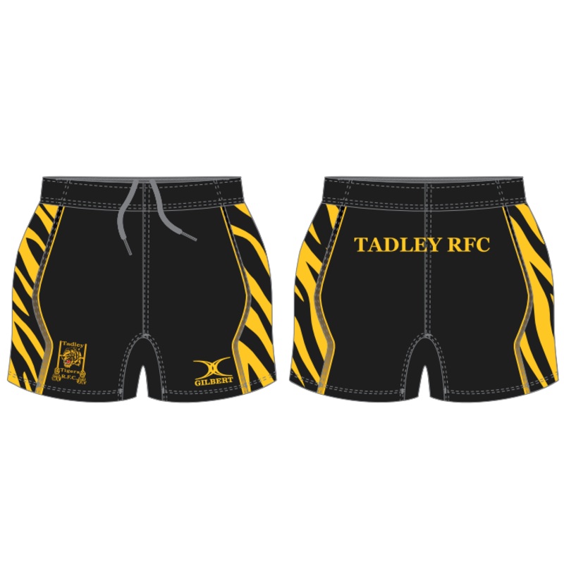 Tadley RFC Junior’s Black / Yellow Elite Shorts 5 – 6 Yrs