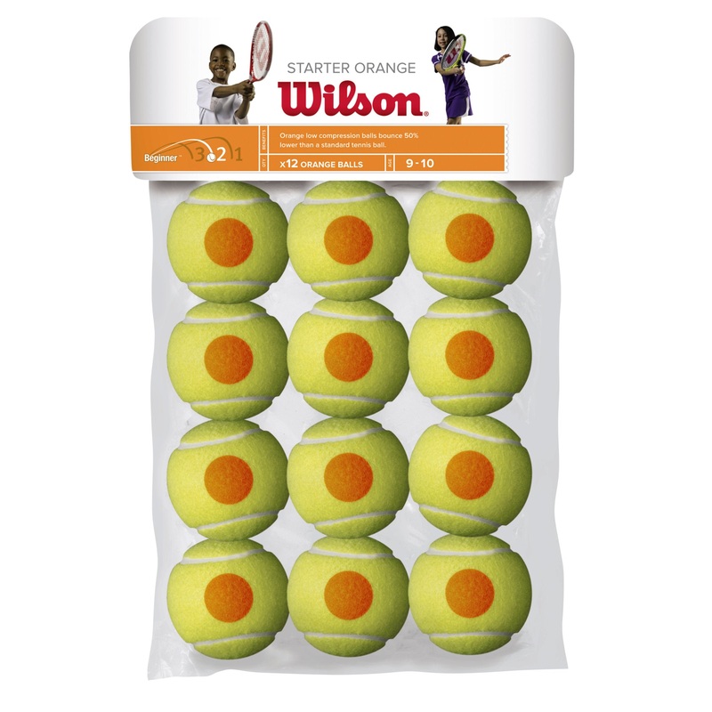 Wilson Starter Orange Tennis Balls 12 Pack Yellow One Size