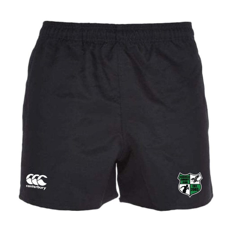 Zionsville Rugby Professional Polyester Rugby Short by Canterbury Y6 Black