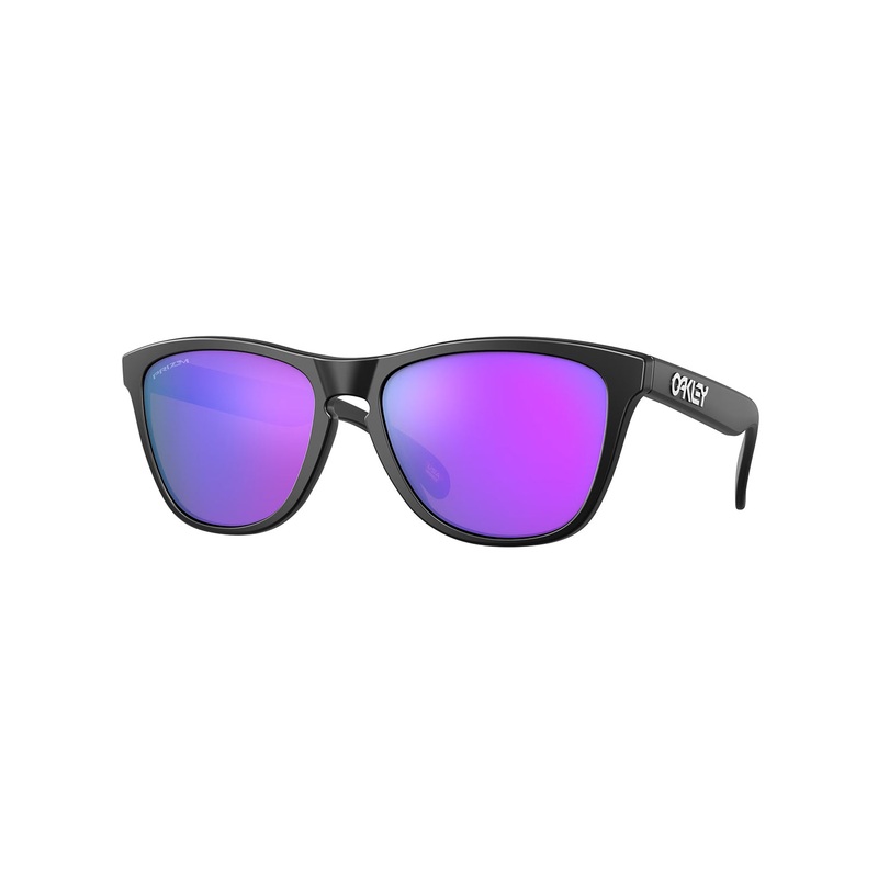 Oakley Frogskins Sunglasses – Matte Black Frame – Prizm Violet