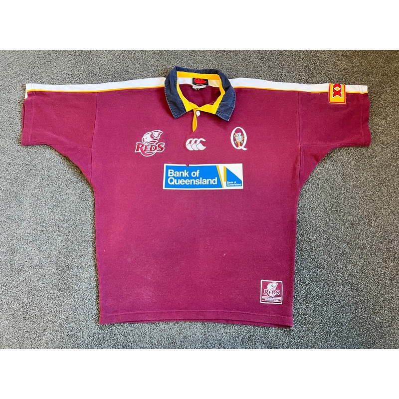 2004 Queensland Reds Match-Worn #17 Trial Jersey – 2XL