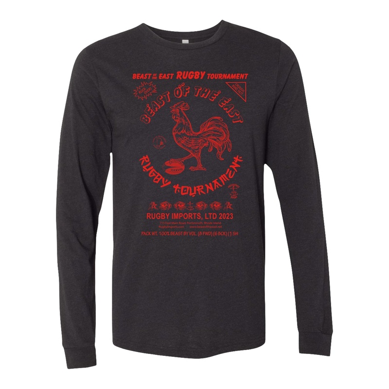 BOE ’23 Spicy Rugby Long Sleeve Black Heather X-Small