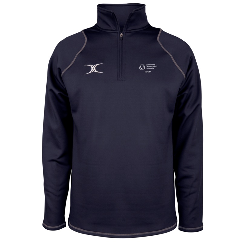 Canterbury Christ Church University Senior’s Dark Navy Quest Mens 1/4 Zip Fleece Extra Small