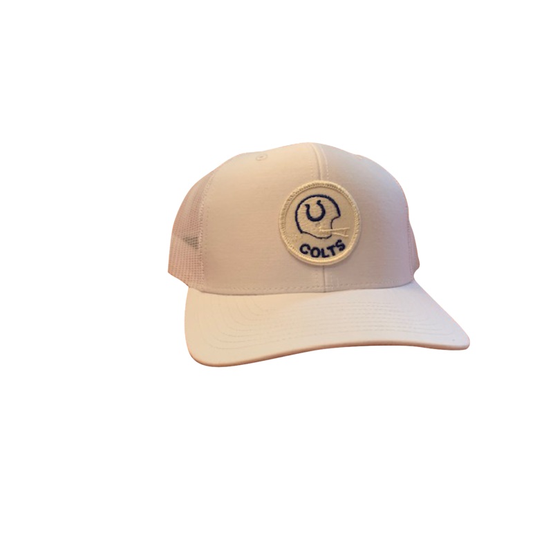Indianapolis (Baltimore) Colts Patch Trucker Cap – White White