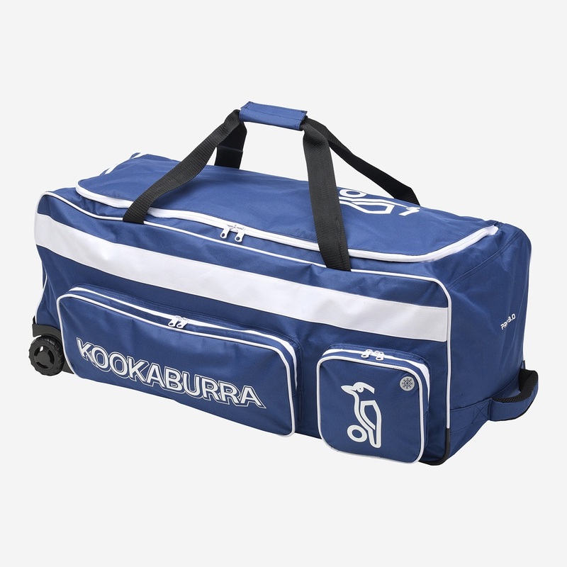 Kookaburra Pro 3.0 Cricket Wheelie Bag – Navy/White