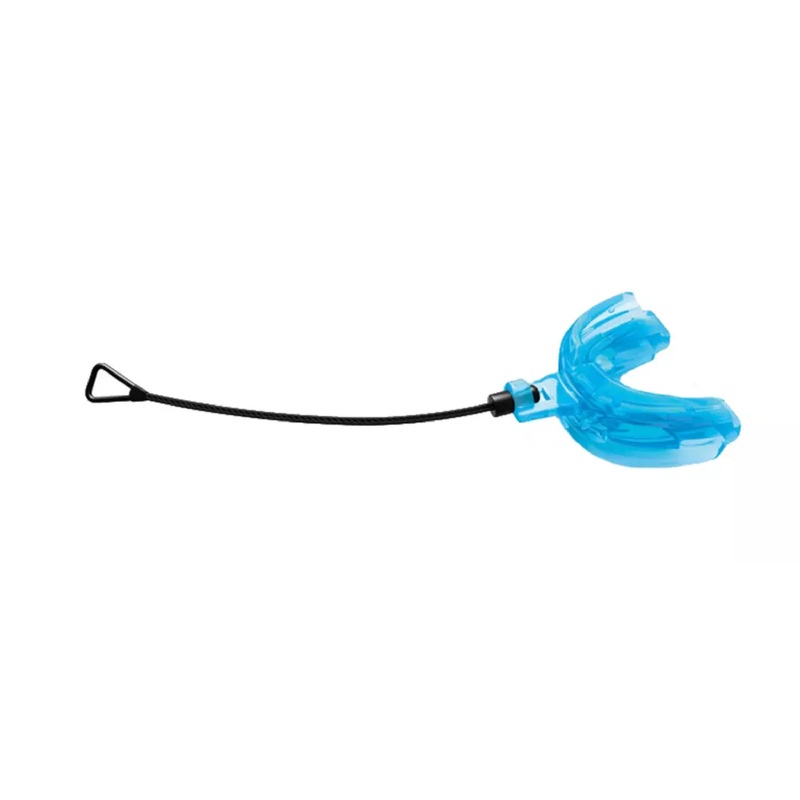 Shock Doctor Double Braces Strapped Mouthguard Blue Youth