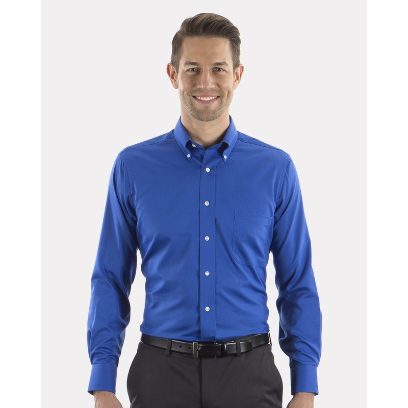 Van Heusen Twill Shirt Cobalt S