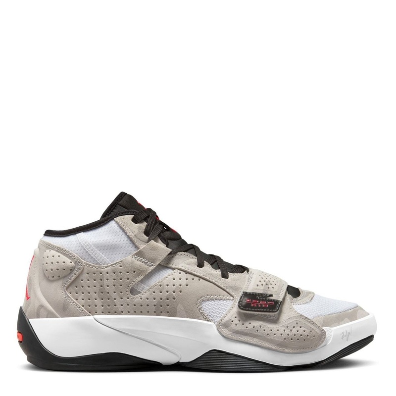 Air Jordan Zion 2 Camo Mid Top Sneakers 14 (49.5) White/Crimson