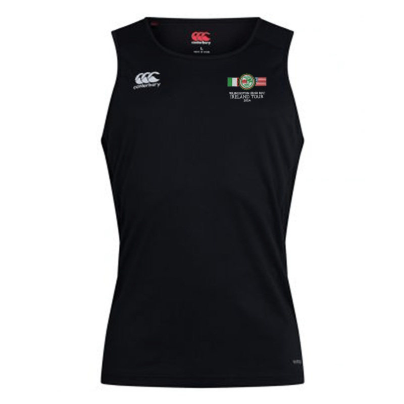Washington Irish Rugby Ireland Canterbury Club Dry Singlet XS Black
