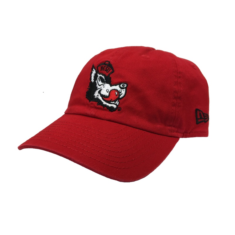 NC State Wolfpack New Era Red Slobbering Wolf 9Twenty Adjustable Hat
