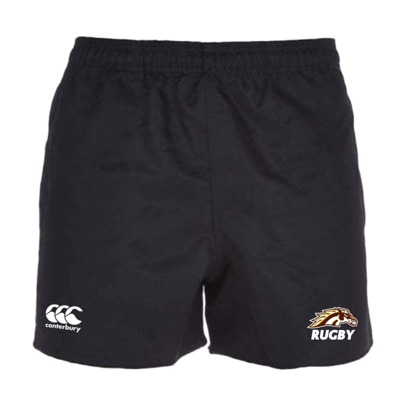 Western Michigan University Men’s Rugby Player’s Drill Short by Canterbury 6 Black