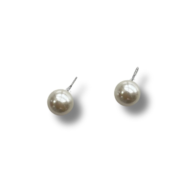 White Pearl Ball Stud Earrings *FINAL SALE*