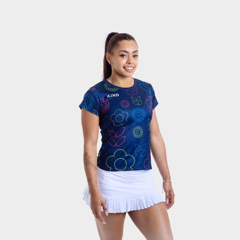 Aixo Spring T Shirt Women Navy NAVY XS