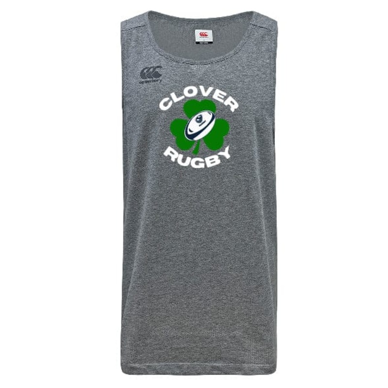 Clover Blue Eagles Rugby Tempo Vapodri Singlet by Canterbury XS Grey
