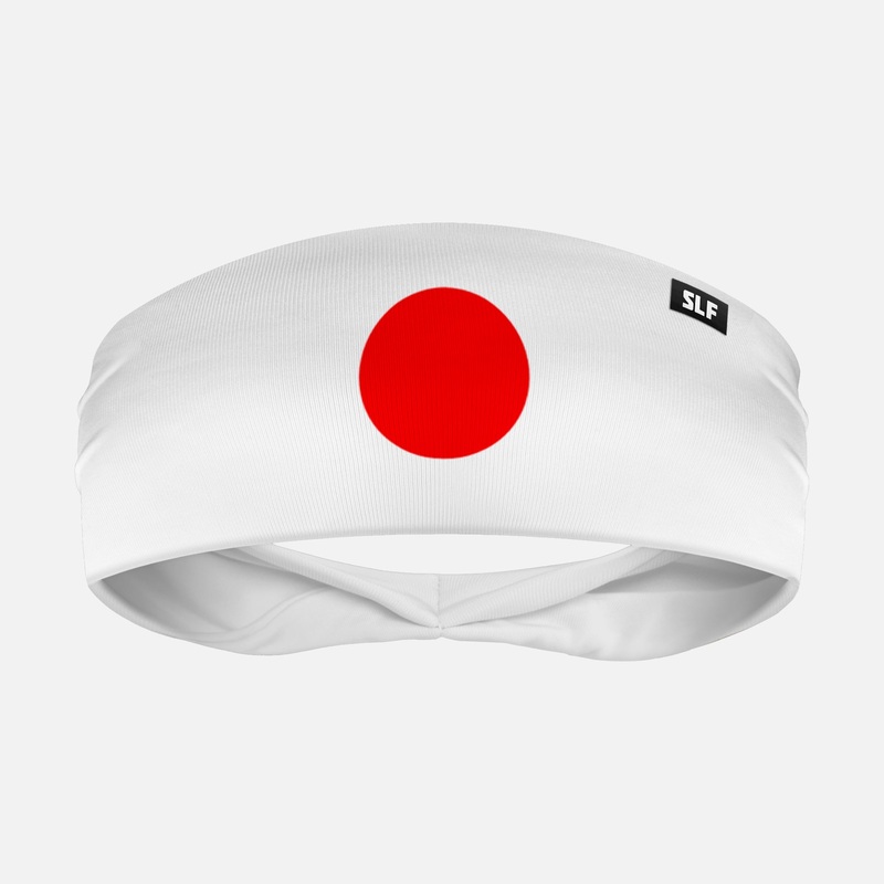 Japan Flag Headband ONE SIZE White/Red