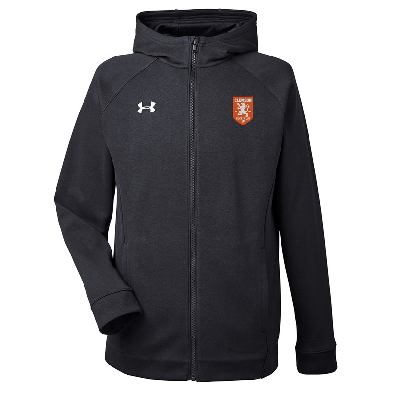 Clemson Rugby Hustle Zip Hoodie Black Small