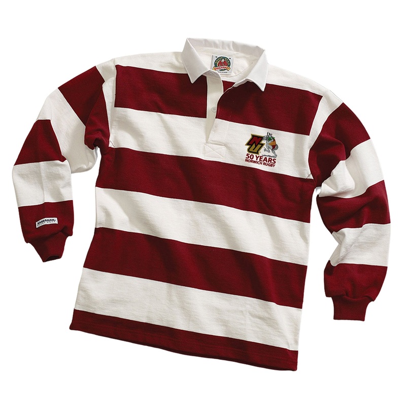 Norwich Rugby 50th Anniversary Hoops Jersey X-Small