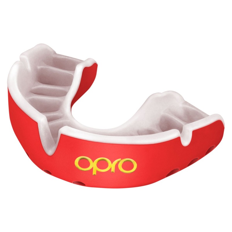 Opro Gold Utra Fit Mouthguard Rood/Wit Junior (t/m 10 jaar)