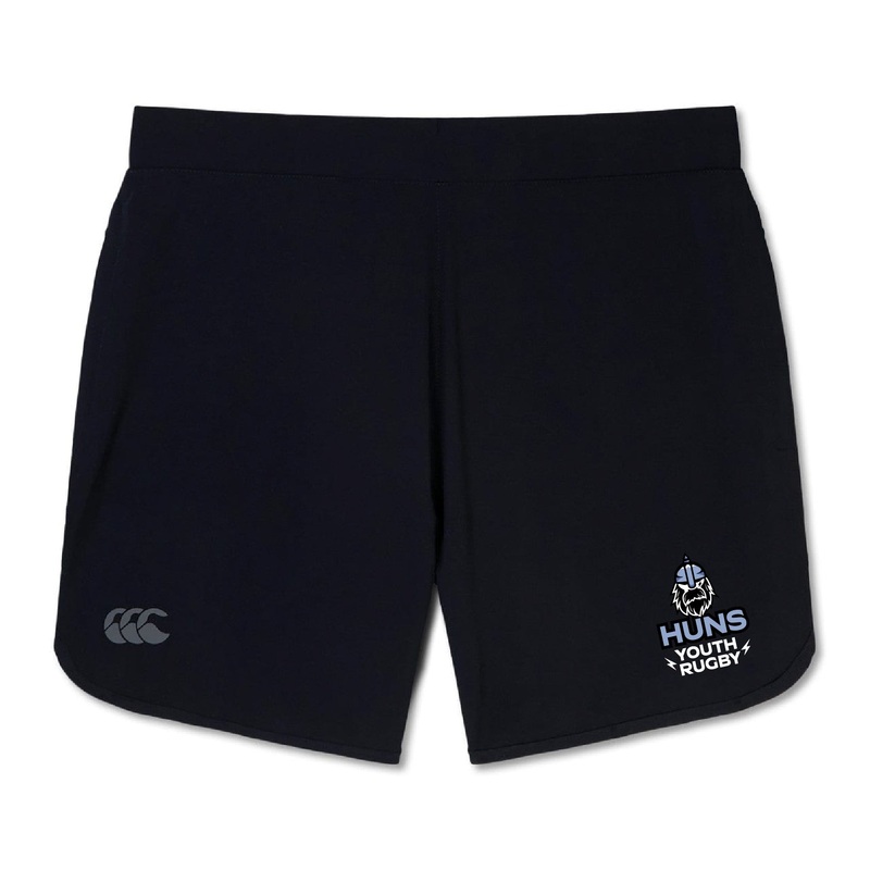 Austin Huns Youth Rugby Elite Woven Short by Canterbury XS Black