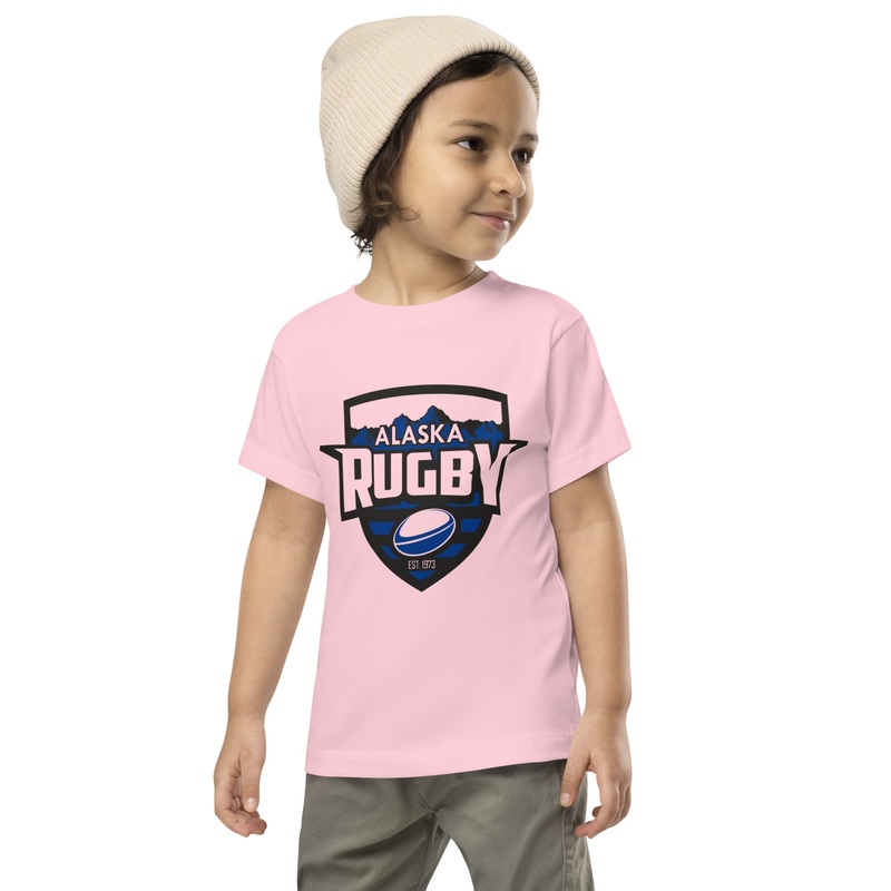 Alaska Rugby Toddler T-Shirt Pink 2T