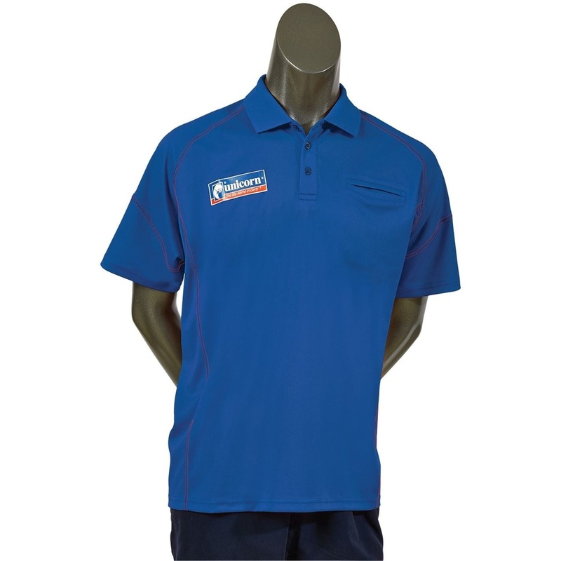 Unicorn Darts Team Shirt Small Blue