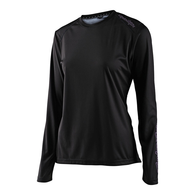 Womens Lilium LS Jersey Solid Black BLACK XS
