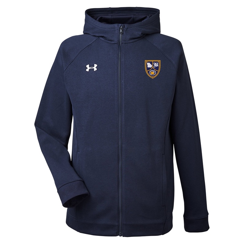 Georgia Rugby Union Hustle Zip Hoodie Black Small
