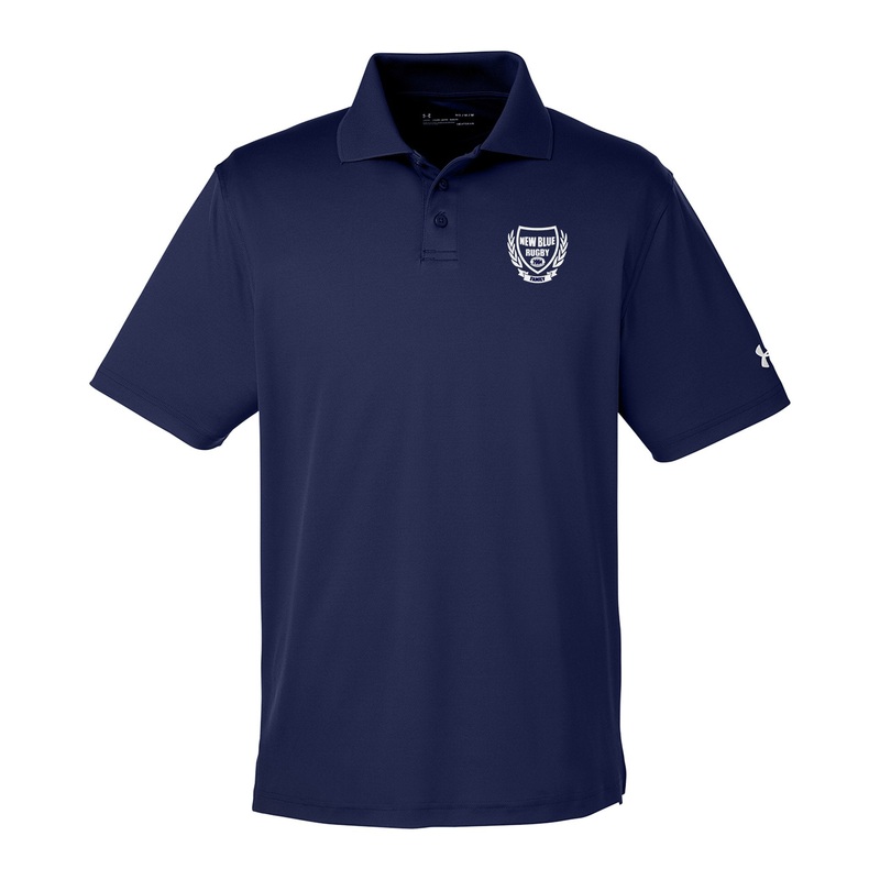 New Blue UA Corp Performance Polo Midnight Navy Small