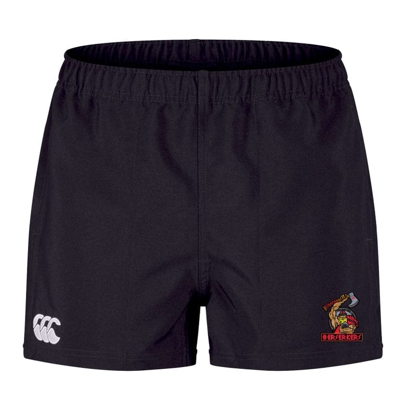 Berserkers Player’s Drill Short by Canterbury 6 Black